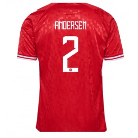 Dänemark Joachim Andersen #2 Heimtrikot EM 2024 Kurzarm